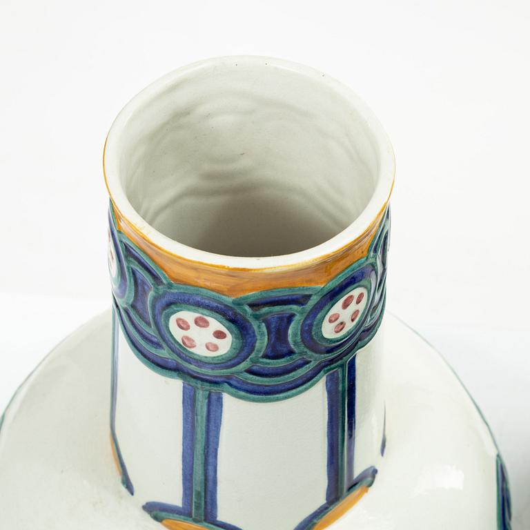 Alf Wallander, Vases, a pair, Art Nouveau, Rörstrand, early 20th century.