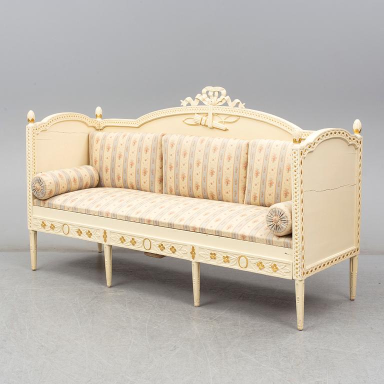 An early 19th century gustavian sofa.