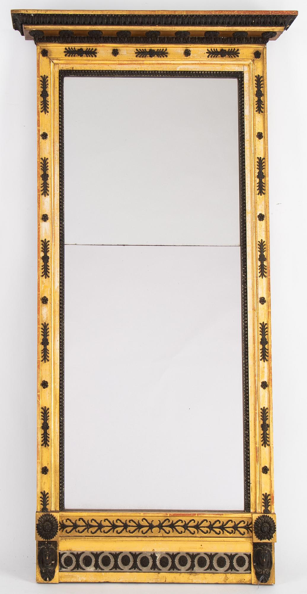 An Empire mirror by Jonas Frisk, (master in Stockholm 1805-1824).
