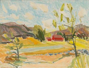 Elvine Osterman, "Landskap, Tjörn".