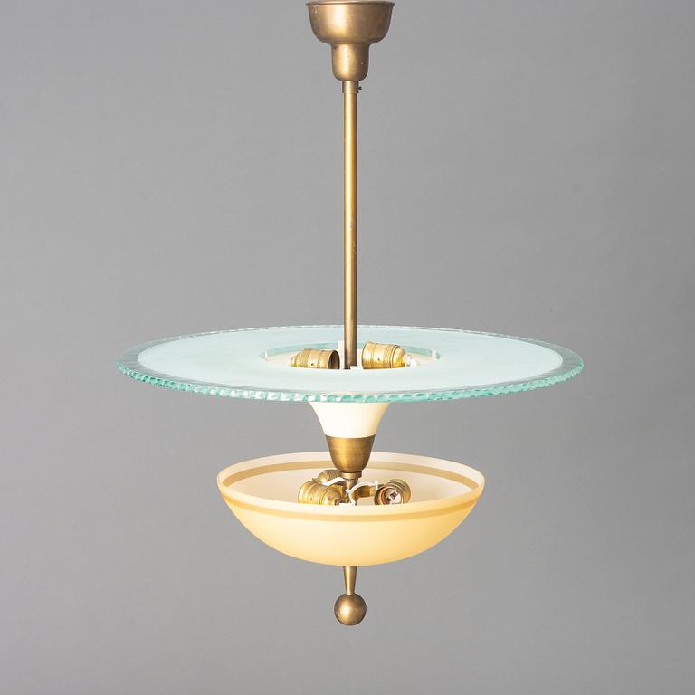 Erik Tidstrand, a ceiling lamp model "29587", Nordiska Kompaniet, 1930s.