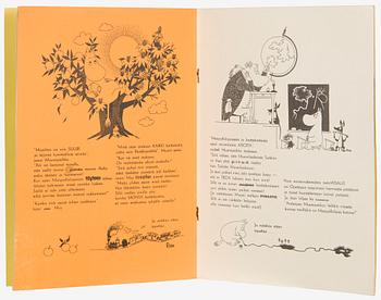 Tove Jansson, Booklet, A Tale of Moomintroll for Suomen Yhdyspankki, Helsinki 1956.