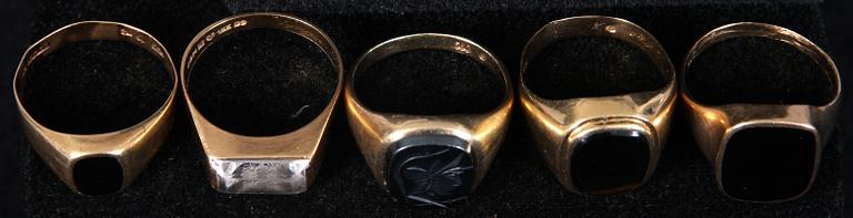 RINGAR, 5 st, 18K guld.