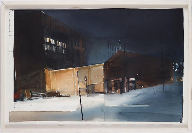 Lars Lerin, "Oslo Natt I".