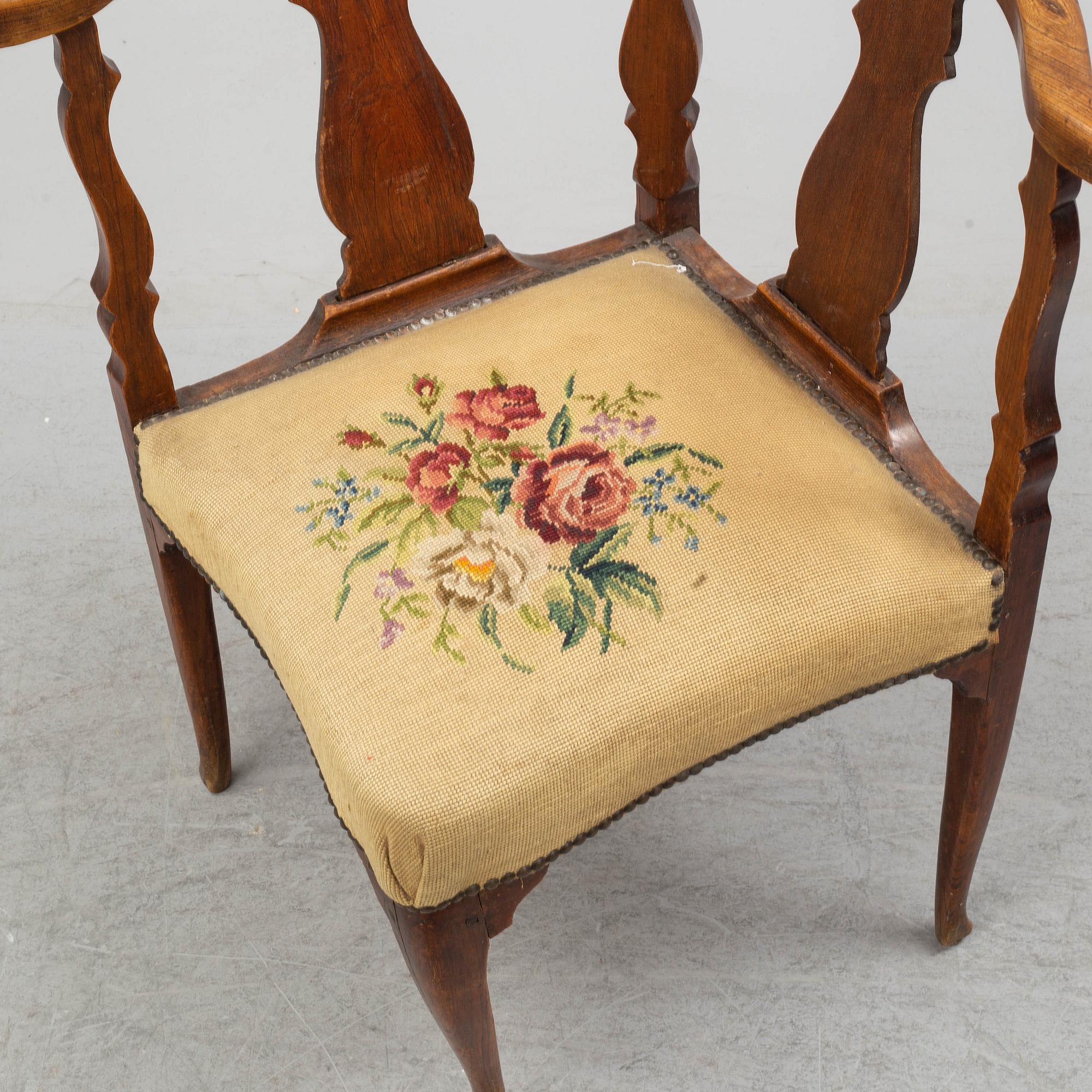 An 18th century chair.