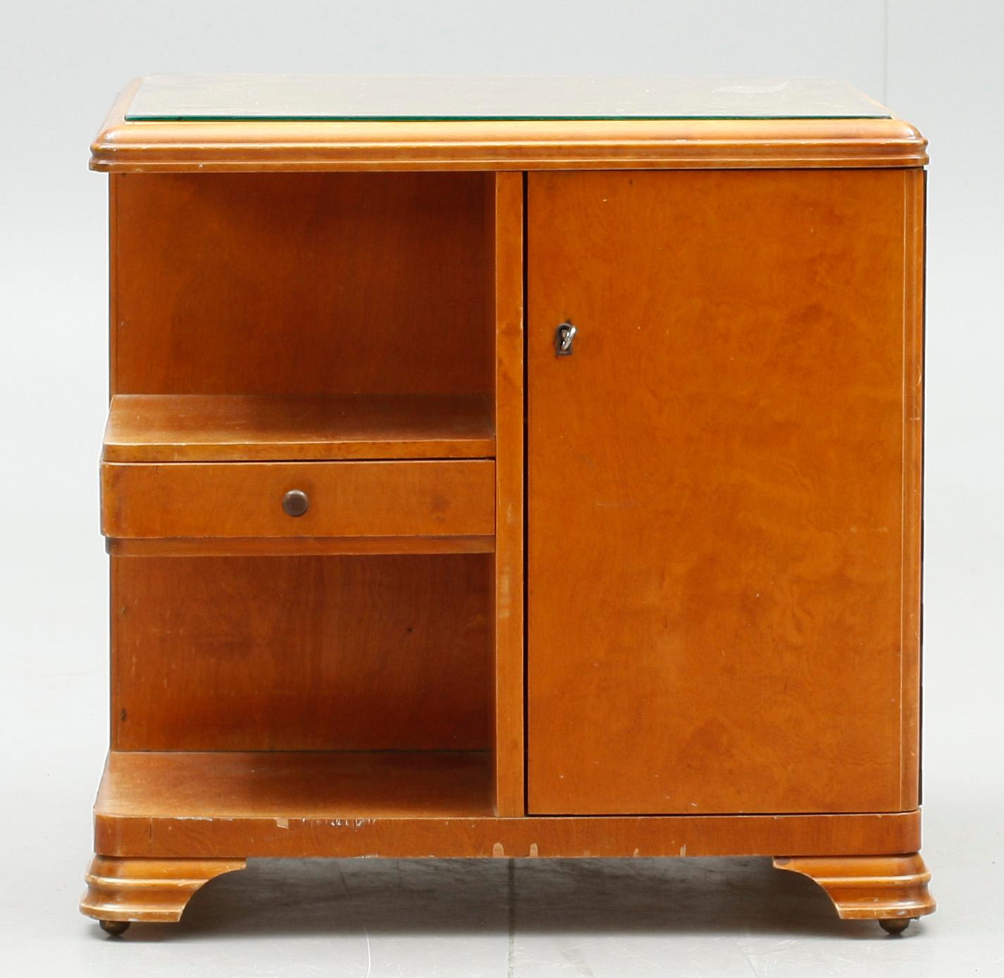 RÖKBORD, 1930/40-tal, björk.