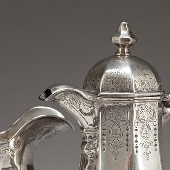 KAFFESERVIS, 3 delar. Silver.
Import, Hallberg 1913. Ca 1200g.