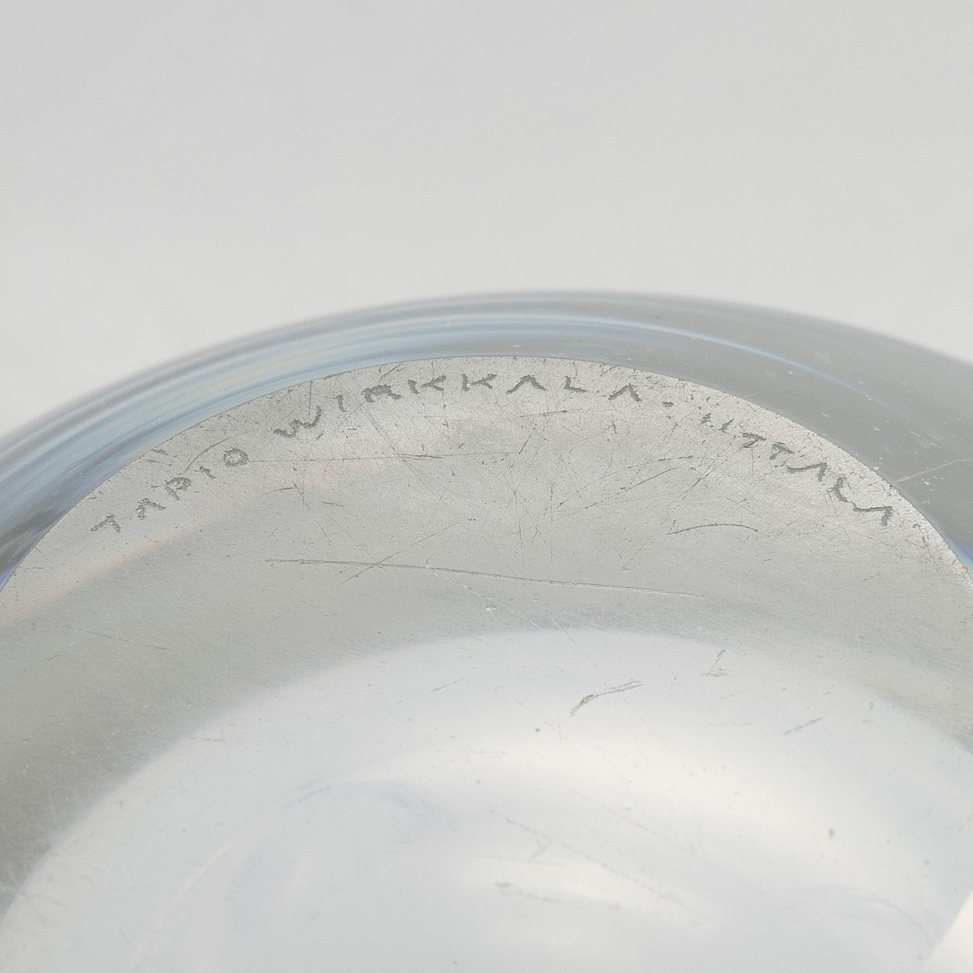 Tapio Wirkkala, malja, malli 3521, Iittala, signeerattu Tapio Wirkkala Iittala.