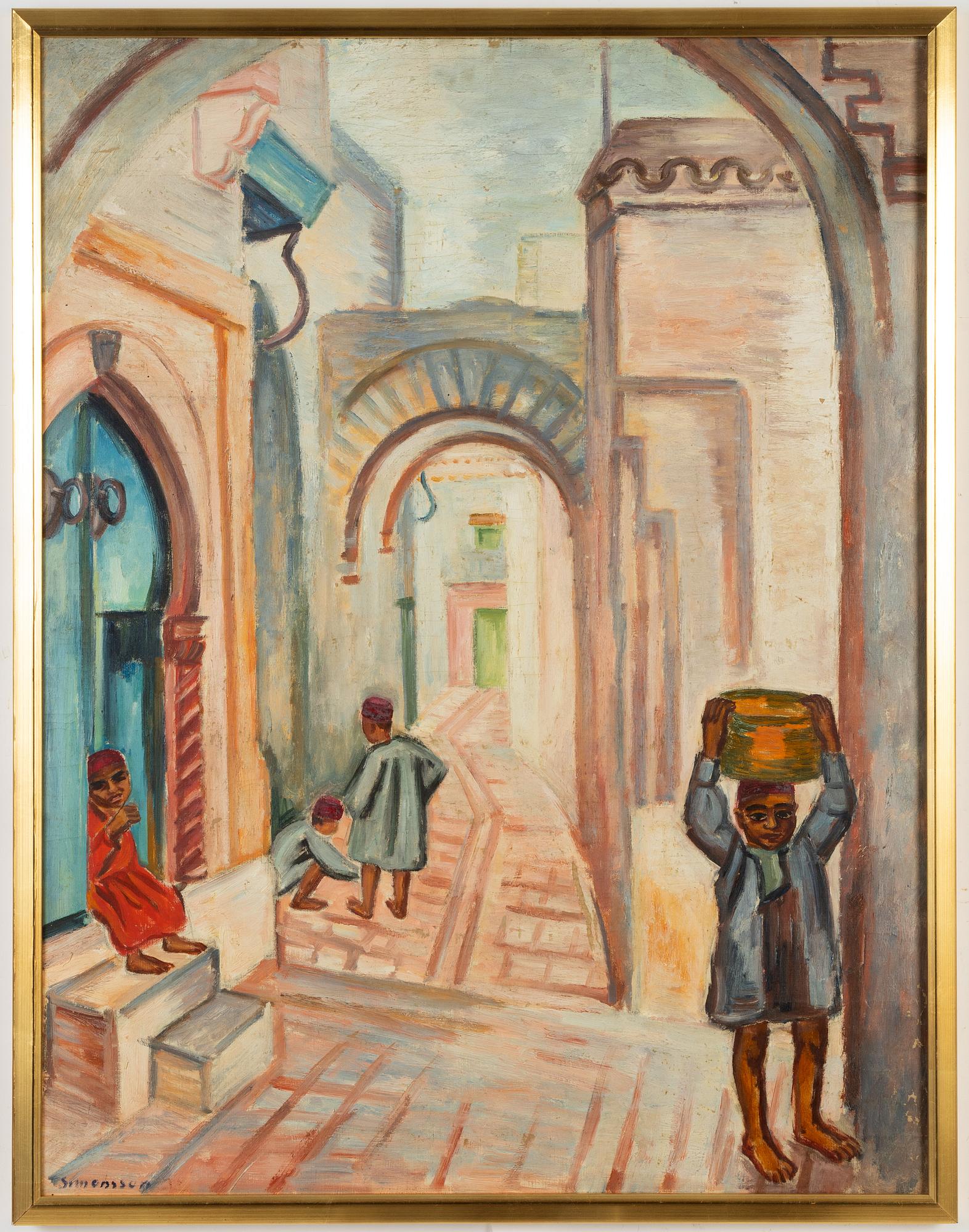 Birger Simonsson, olja på duk, signerad.