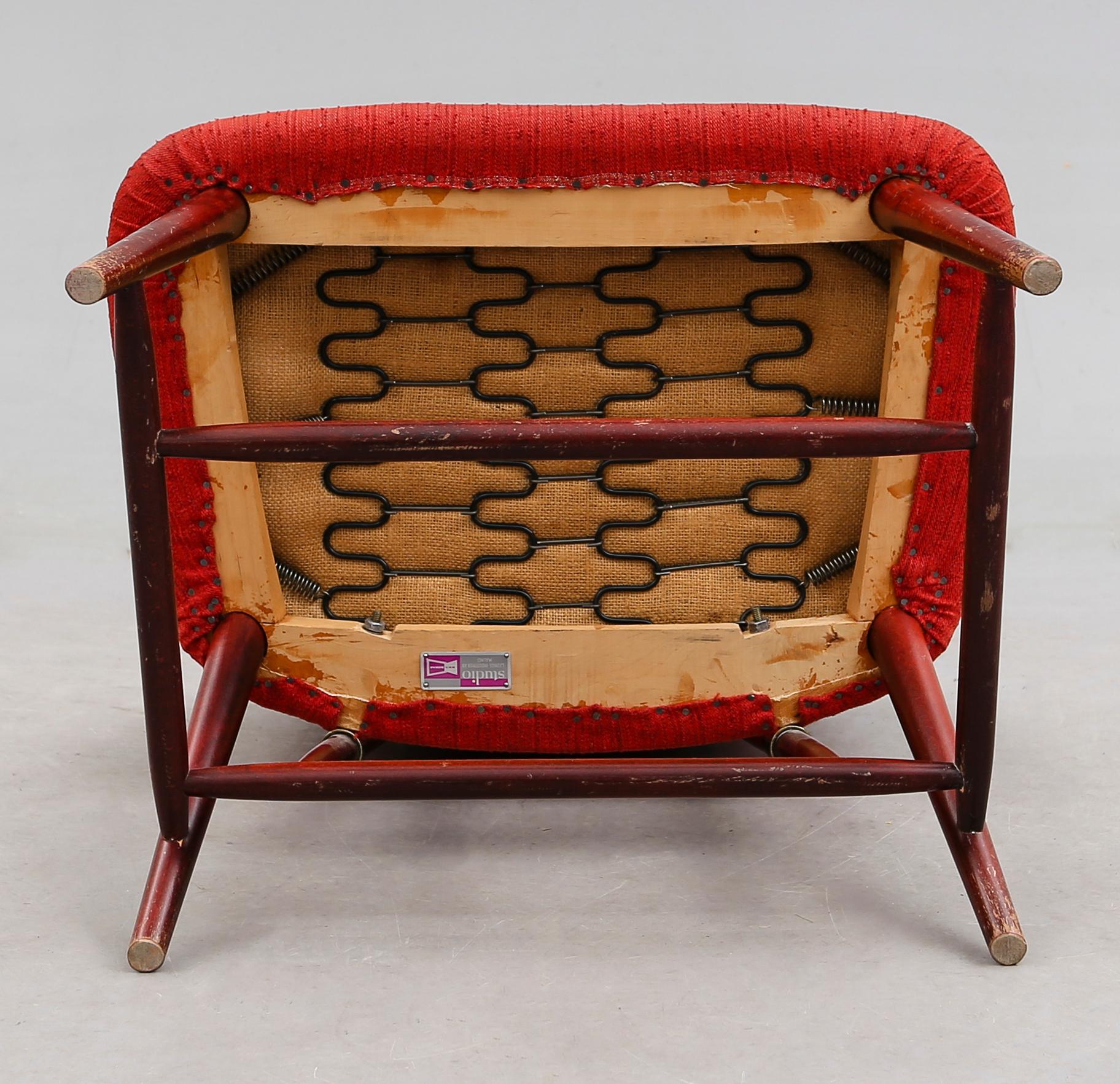 FÅTÖLJ, "Teve", Alf Svensson för Ljungs Industrier Malmö AB, Bra Bohag, 1900-talets mitt.