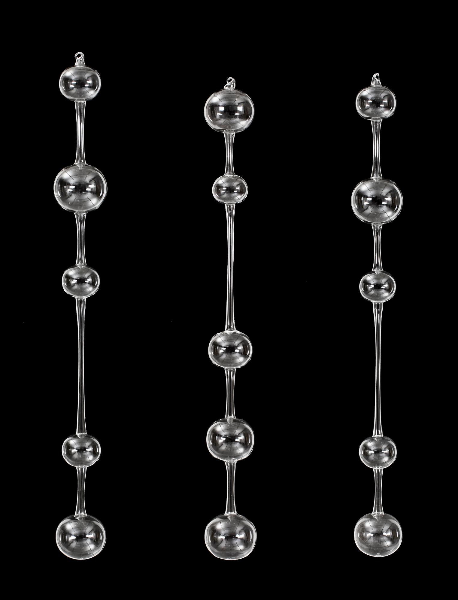 KAJ FRANCK, skulptur, glas, 3 delar.