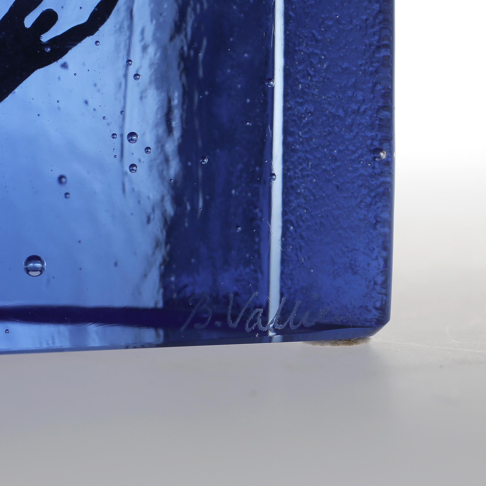 SKULPTUR, glas, Bertil Vallien, Kosta boda, signerad.