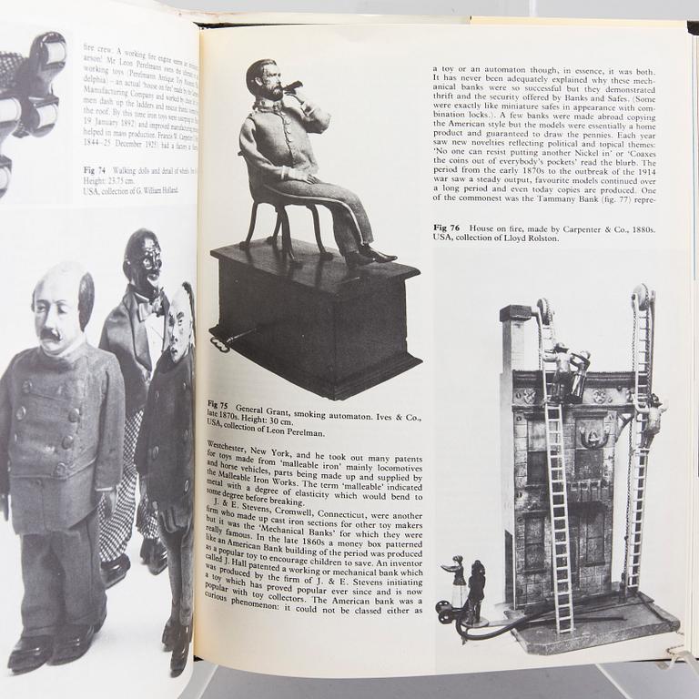 BÖCKER, 5 stycken, leksakslitteratur, bland annat "The Art of the Tin Toy".