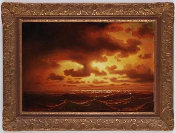 Marcus Larsson, ”Solnedgång på havet” (Sunset).