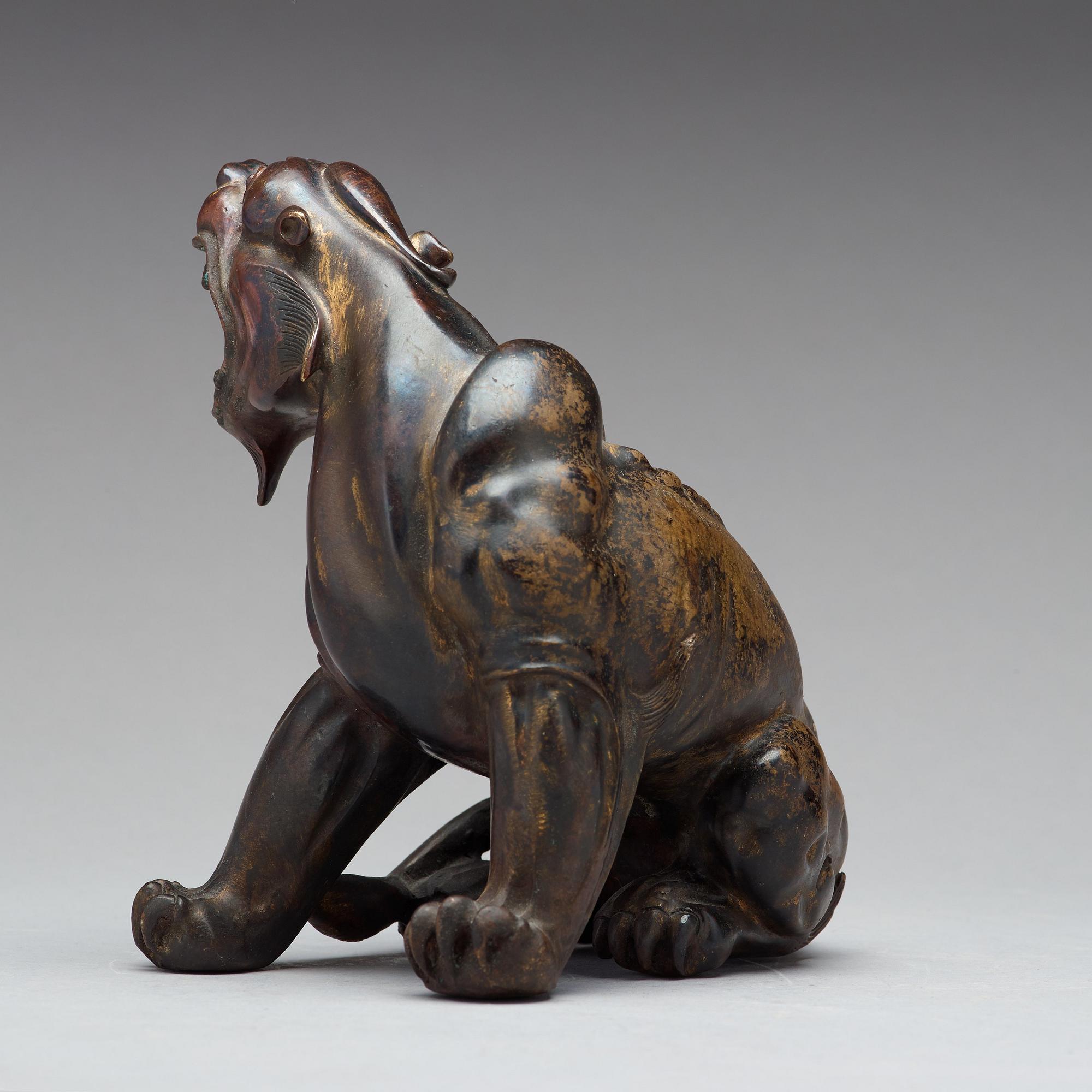 FIGURIN, brons. Mytologiskt djur, 1600-tal.