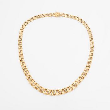 18K gold necklace.