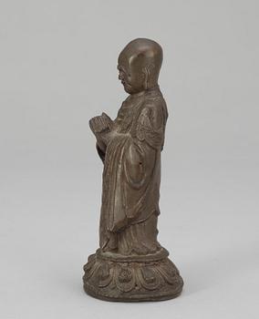 A bronze figure. Qing dynasty (1644-1914).