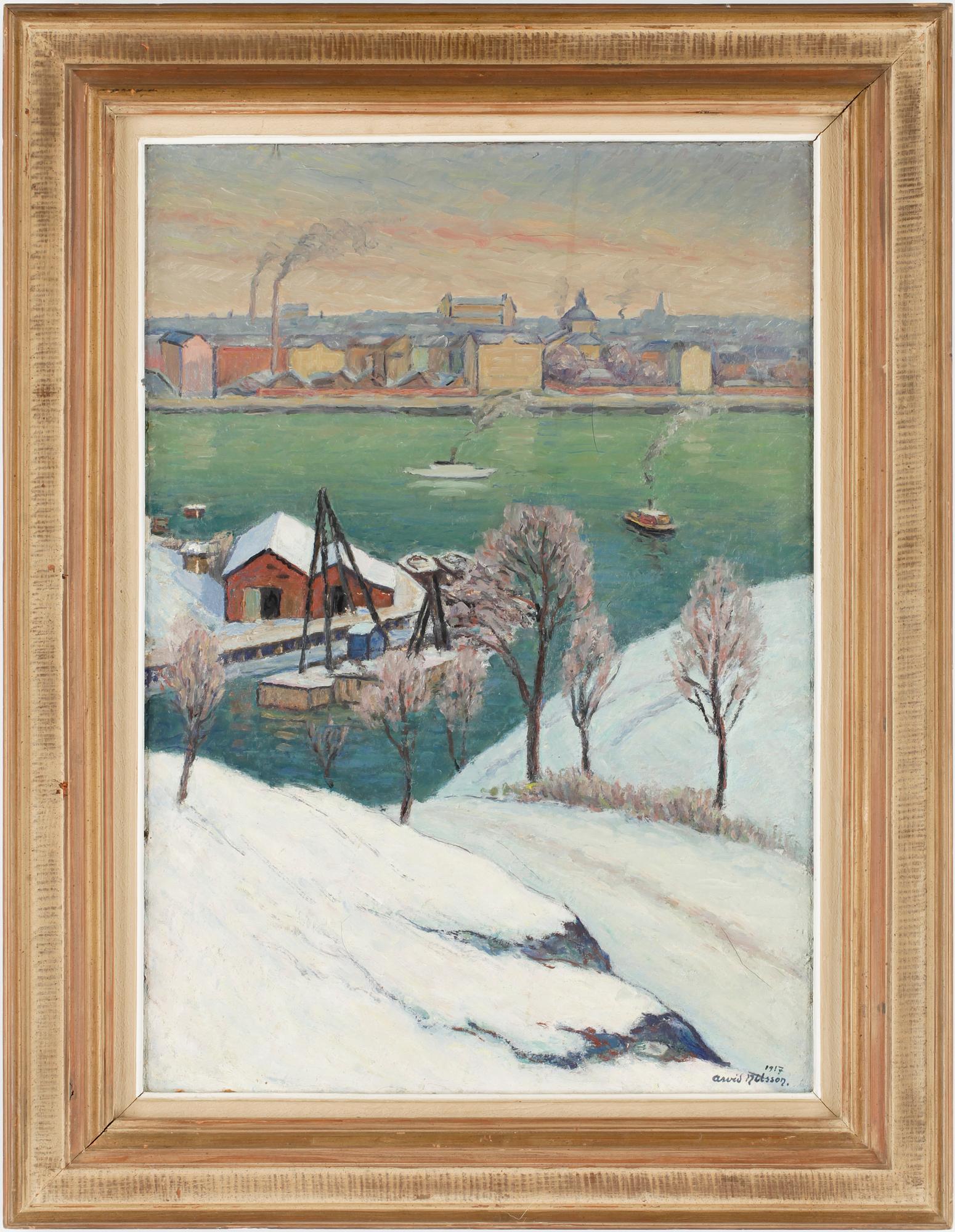 ARVID NILSSON, olja på duk, sign och dat 1917.