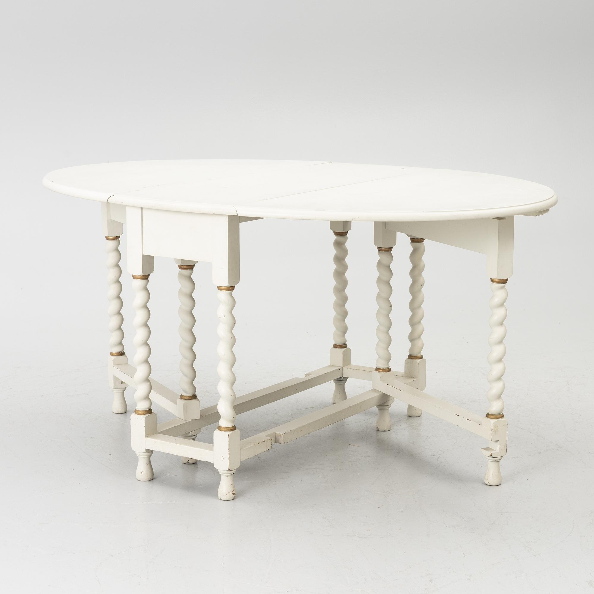 Drop-leaf table, Nordiska Kompaniet, first half of the 20th century.