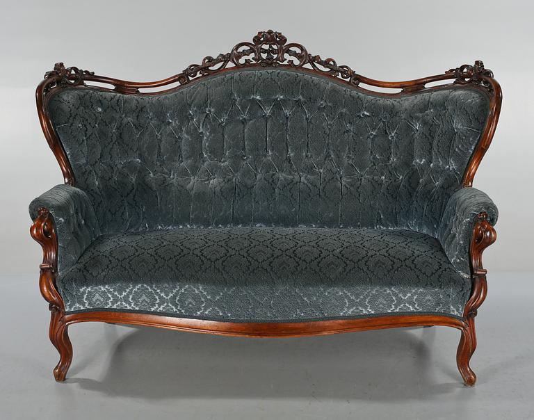 SOFFA, nyrokoko, sent 1800-tal.