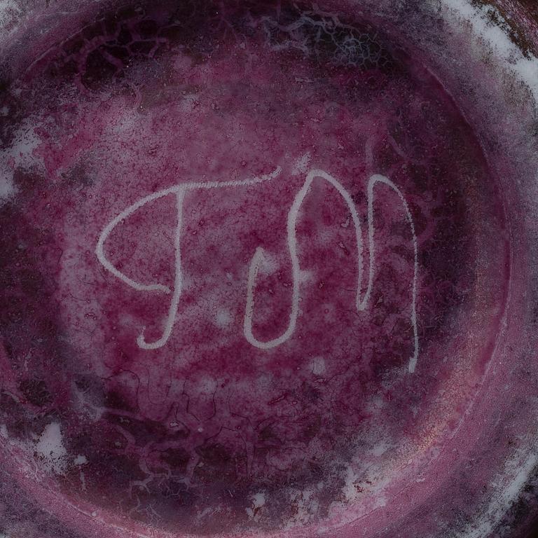 TOINI MUONA, KERAMIKFAT. Sign. TM.