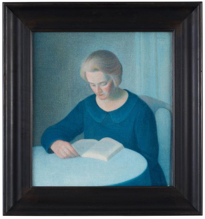 Stefan Johansson, "Läsande flicka" (Girl reading).