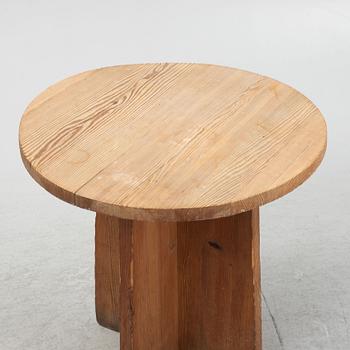 A stained pine table, "Sports Cabin Furniture", 1930s-1940s.