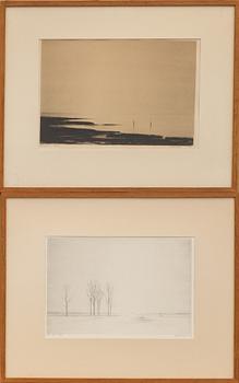 GUNNAR NORRMAN, litografier, 2 st.