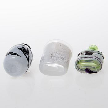 KOSTA BODA, PARTI DIVERSE GLAS, 5 delar, glas, Kosta Boda Sverige, 1900-talets slut.