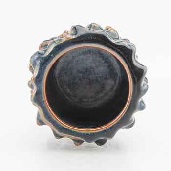 Axel Salto vas "Knoppande stil" Royal Copenhagen numrerad 20707 glaserat stengods.