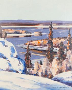 Nils Wikberg, Winter Landscape.