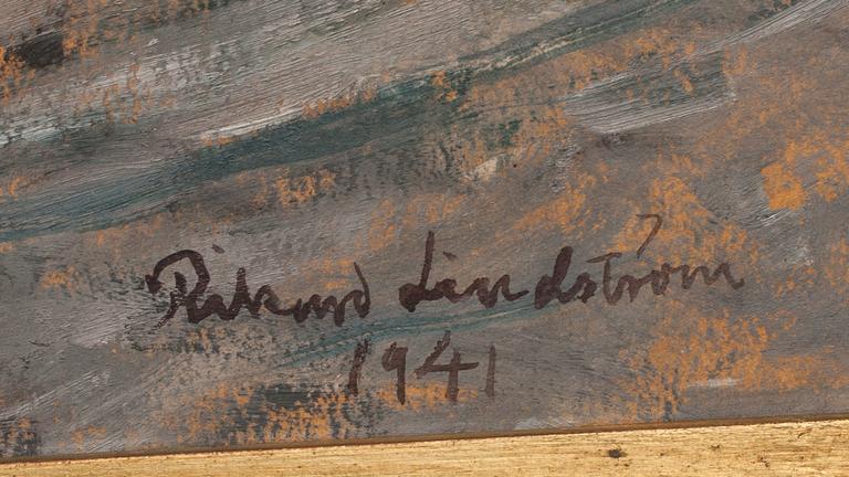 RIKARD LINDSTRÖM, olja på pannå, signerad och daterad- 1941.