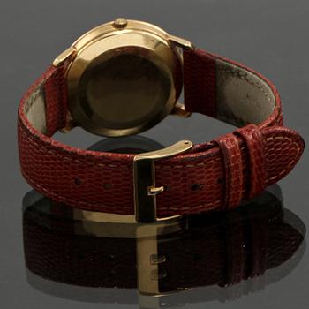 ARMBANDSUR, boett i 18 K guld, Genève, Omega, 1960-tal, total vikt 38 g.