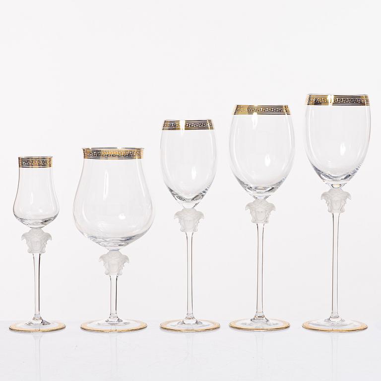 Versace, an 18 piece 'Medusa' glass service, Rosenthal, Germany.