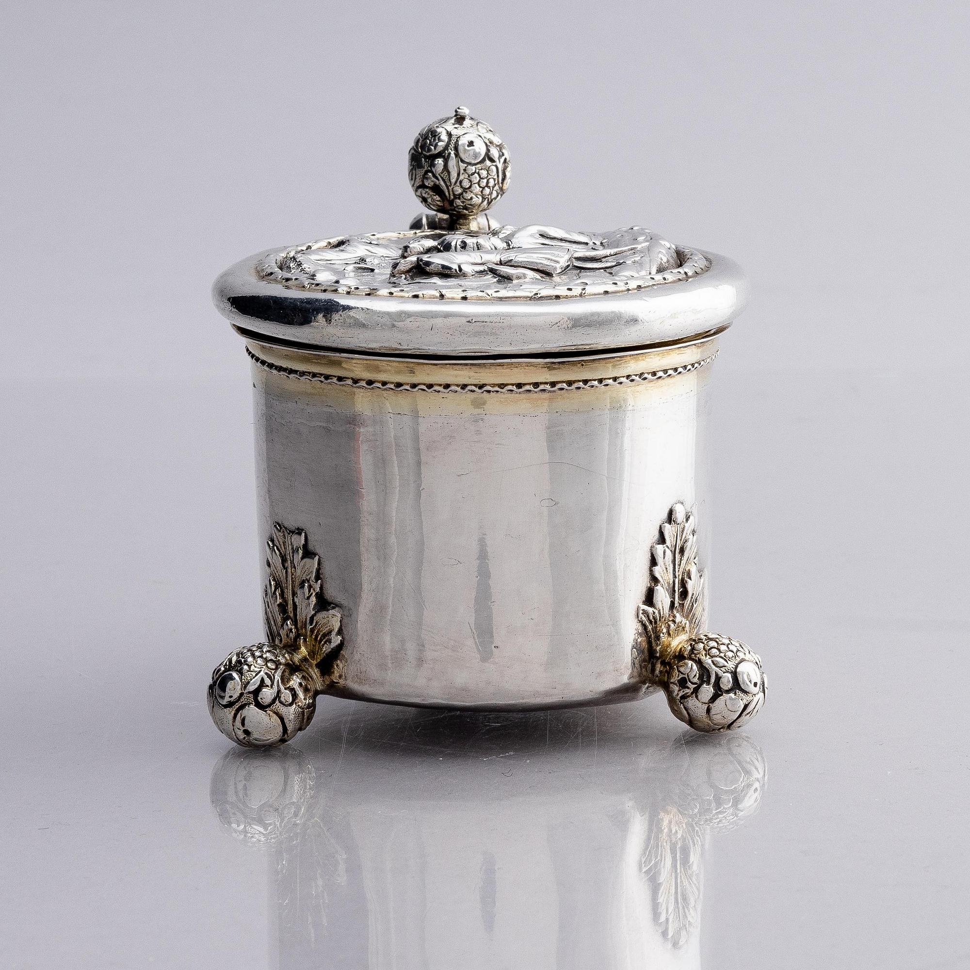 A Swedish 17th century parcel-gilt silver tankard, mark of Johan Dragman Arboga (active 1701-1746).