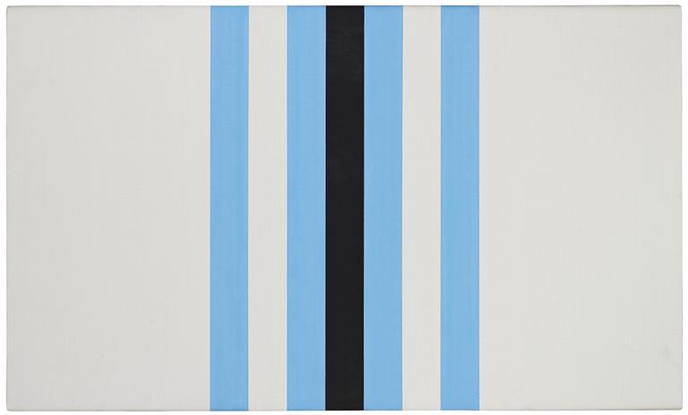 Andreas Brandt, "Schwarz und helles blau in der mitte".