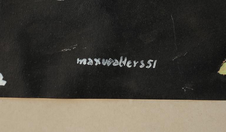 MAX WALTER SVANBERG, blandteknik, sign o dat -51.