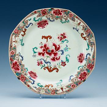 1573. A famille rose dish, Qing dynasty, Qianlong (1736-95).