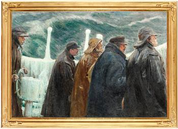 190. Michael Ancher, På kommandobryggan.