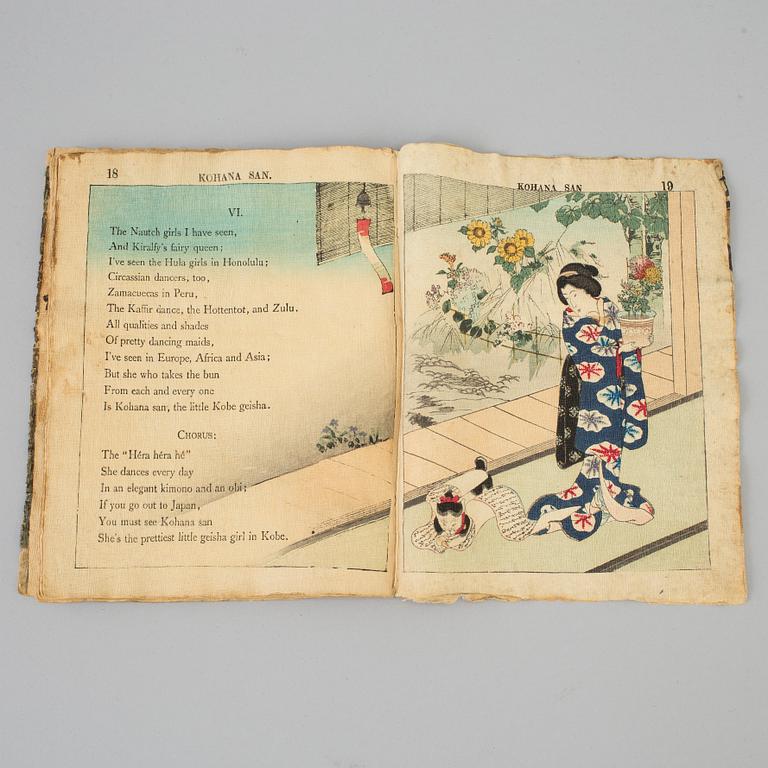 A book "Kohana San. Written by Lieutenant F. M. Bostwick, U.S. Navy, and sung to the air of  'Ballyhooly' ", Tokyo 1892.