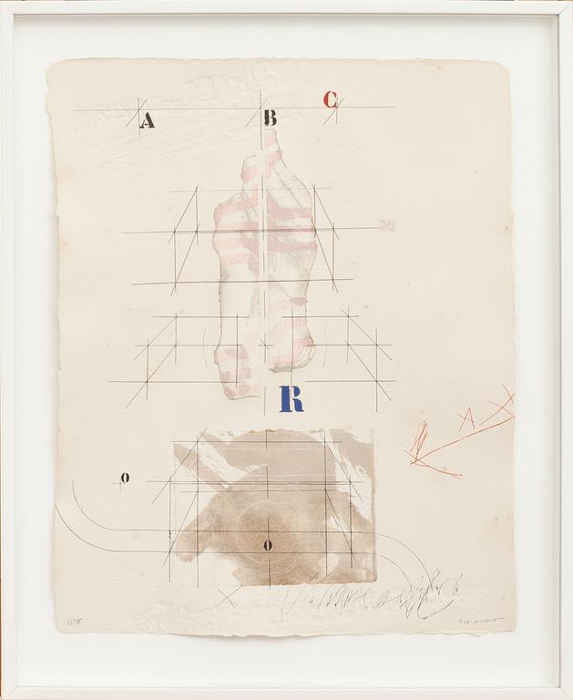 JAMES COIGNARD, Färglitografi, carborundum. Signerad och numrerad 66/75.