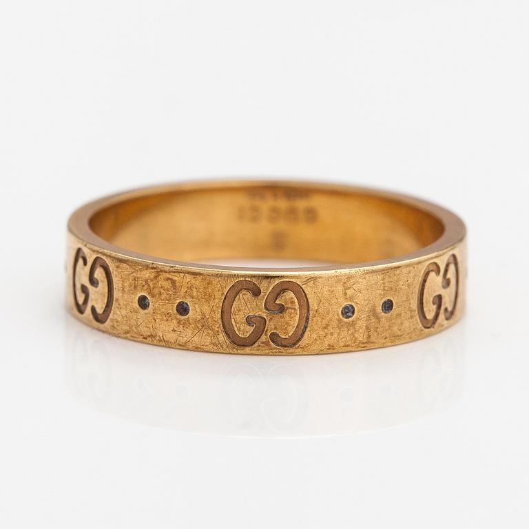 Gucci, An 18K gold ring "Icon". Marked Gucci, Made in Italy, 13.