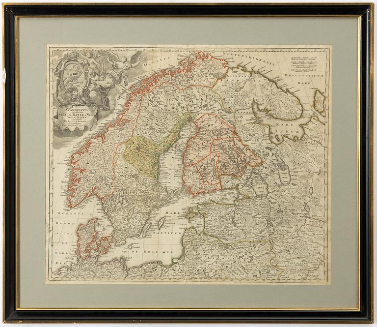 Johann Baptist Homann, "Scandinavia".