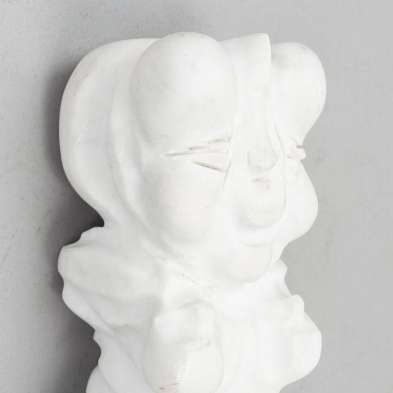 Stefano Beccari, sculpture. Unsigned. Marble, height 105 cm.