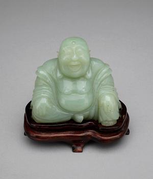 BUDDHA, nefrit, Kina, 1900-tal.