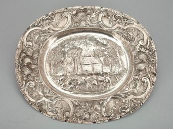 PRESENTERFAT, silver, barock, 1700-tal.