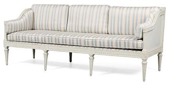 831. SOFFA, av Johan Lindgren, mästare i Stockholm 1770-1800. Gustaviansk.