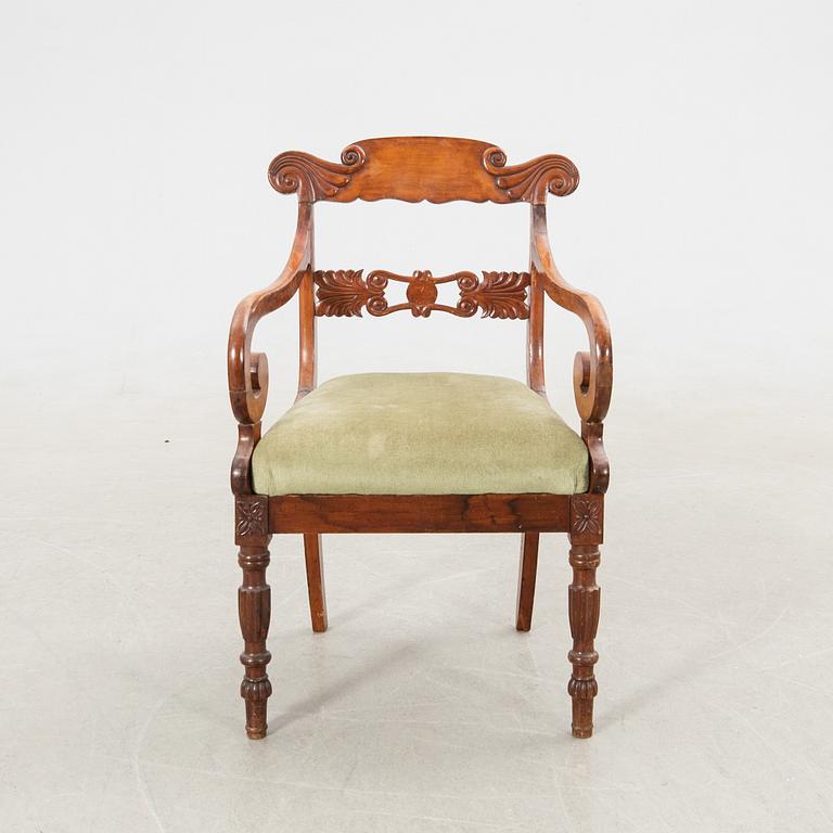 Karmstol senempire 1800-talets mitt.