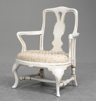 768. KARMSTOL. Svensk rokoko, 1700-talets andra hälft.