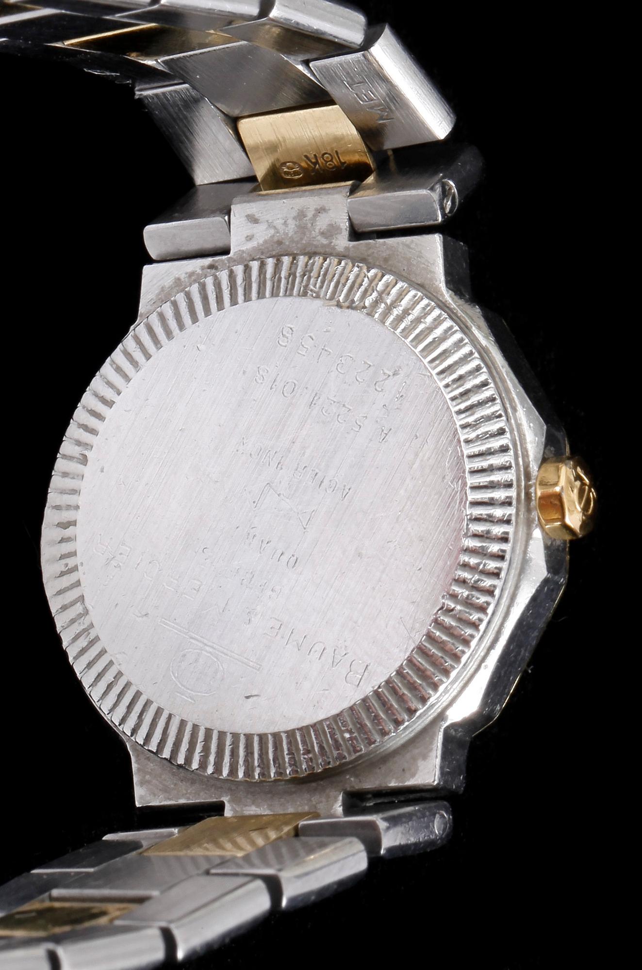 ARMBANDSUR, dam, Baume & Mercier, Riviera, quartz, stål och guld, 1990-tal.